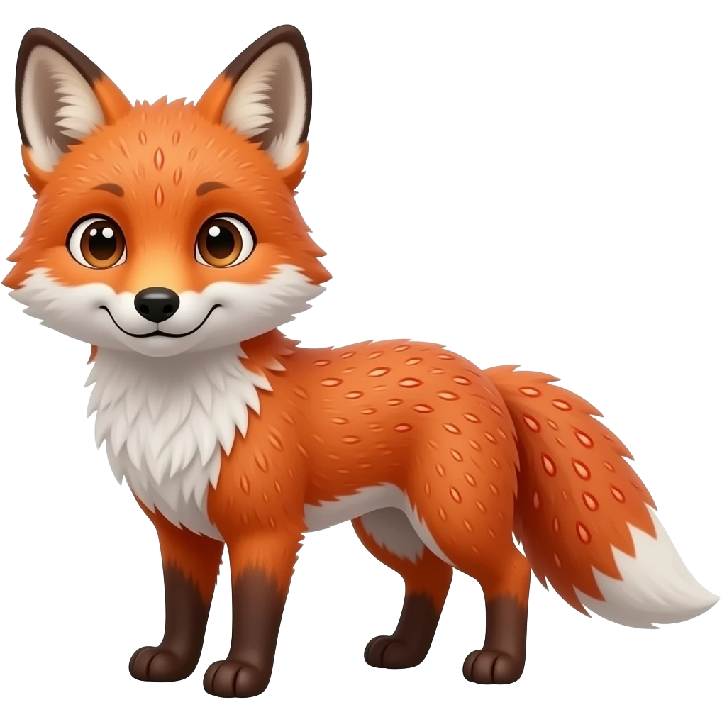 Strawberry Fox emoji