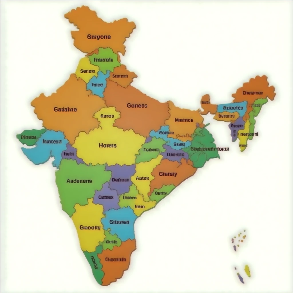 india map with 30 state in 2023 emoji