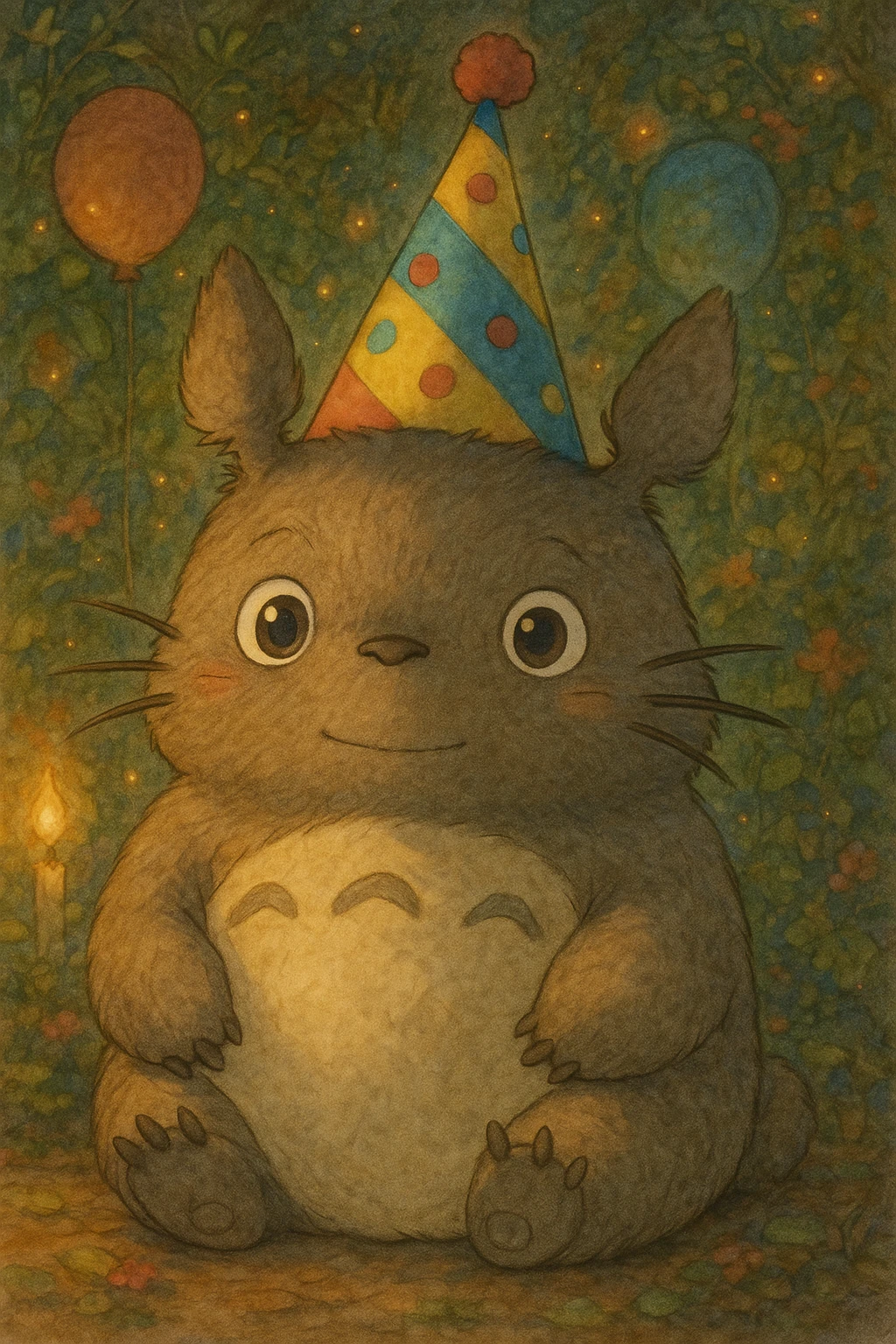 party hat in ghibli style emoji