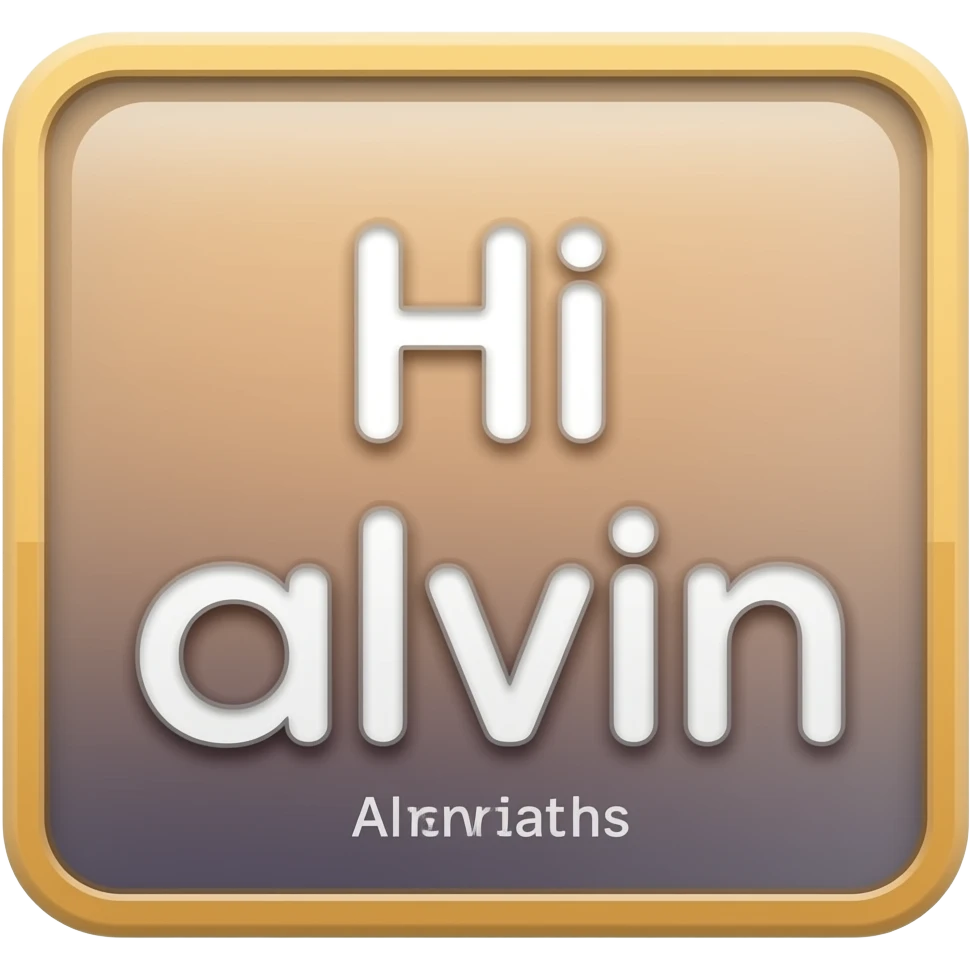 Hi Alvin sign emoji