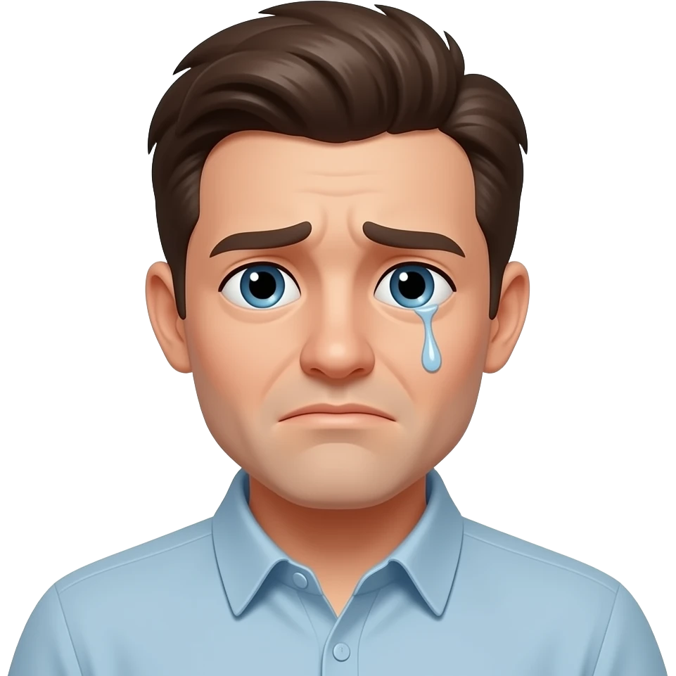 crée un emoji vraiment comme lui « 🫩 » triste et fatigué mais qui relativise emoji