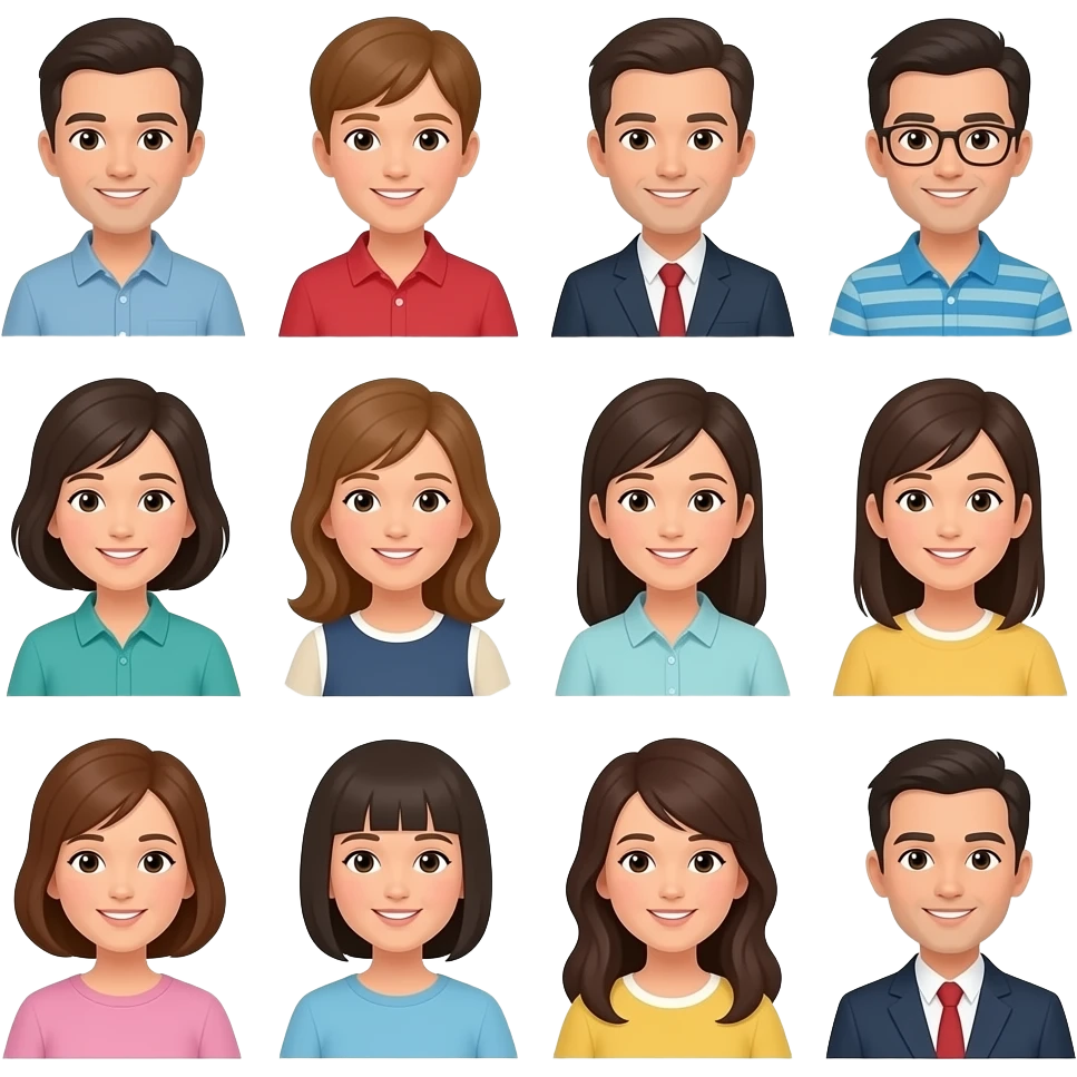 Family of 13 emoji