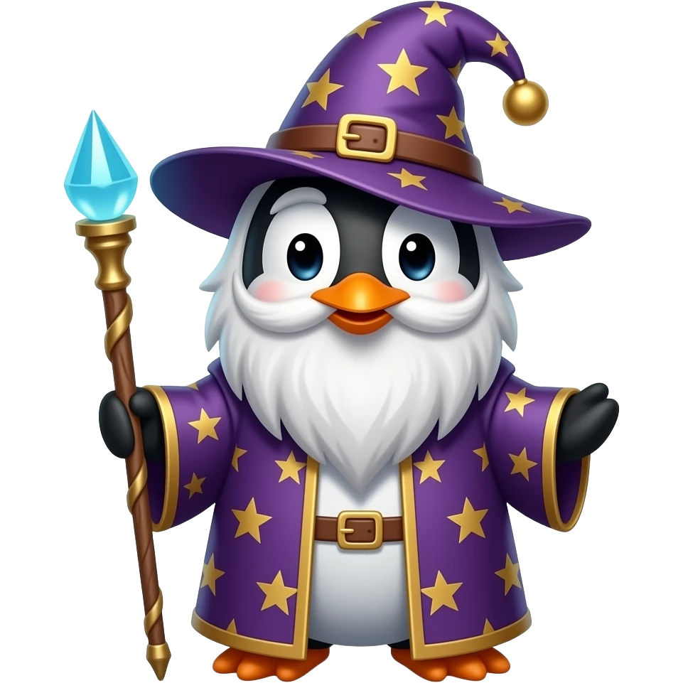 Penguin Wizard emoji