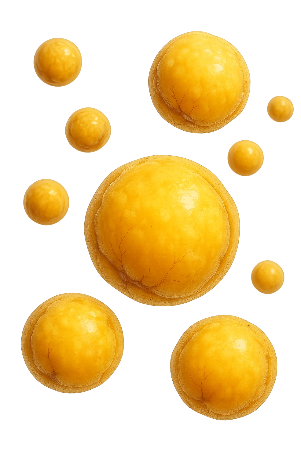 CELLULE DI GRASSO GIALLE FLUTTUANO IN ARIA emoji