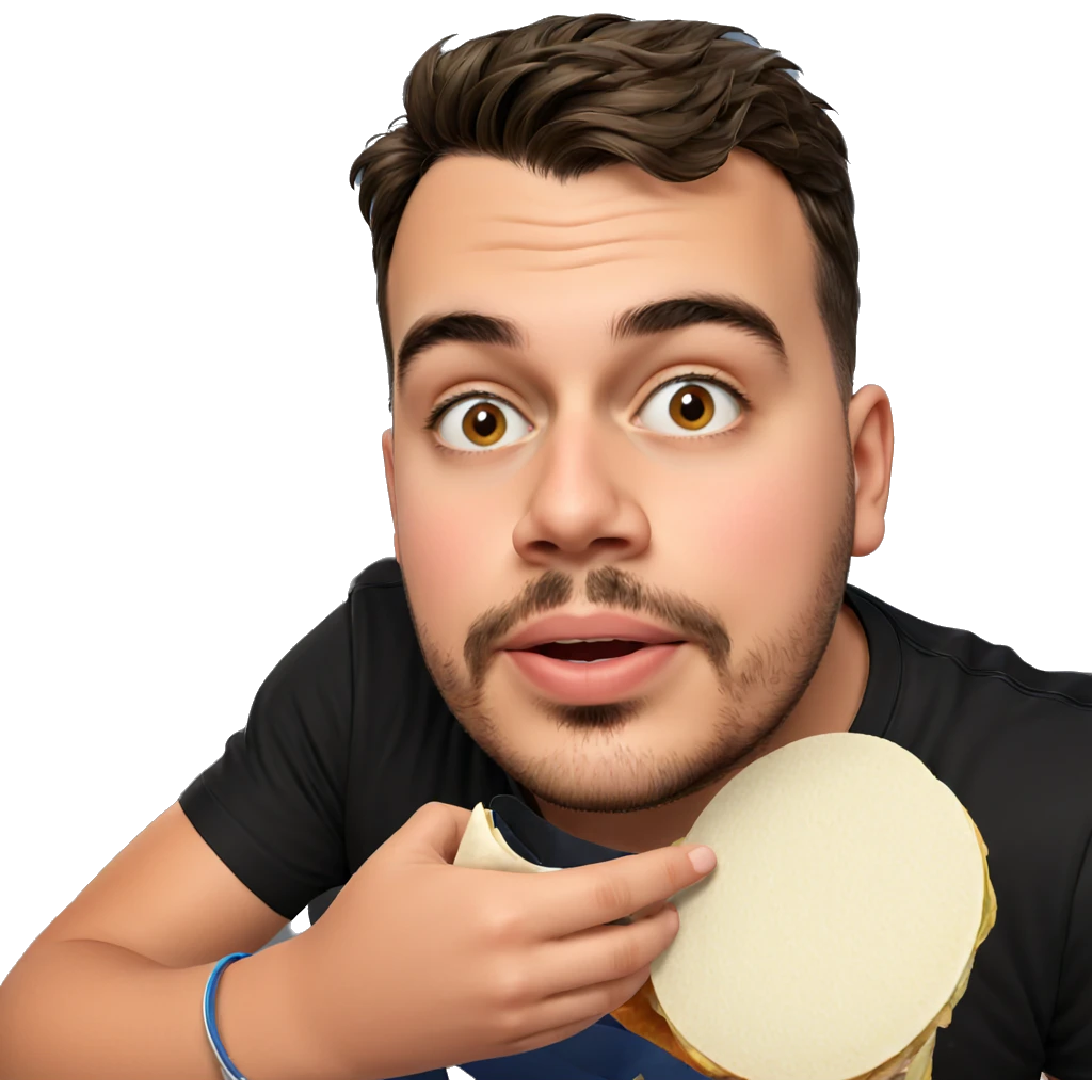 boy with food indoors emoji