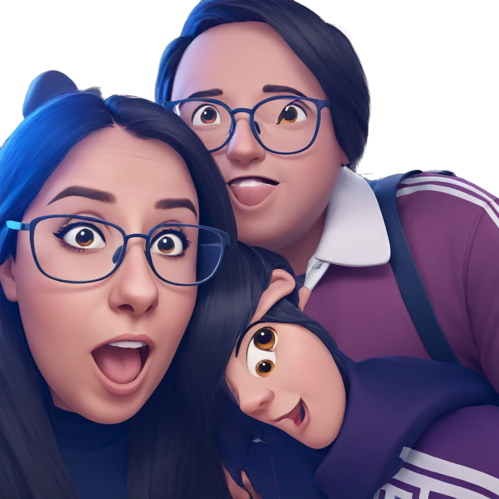 girl and boy portrait emoji