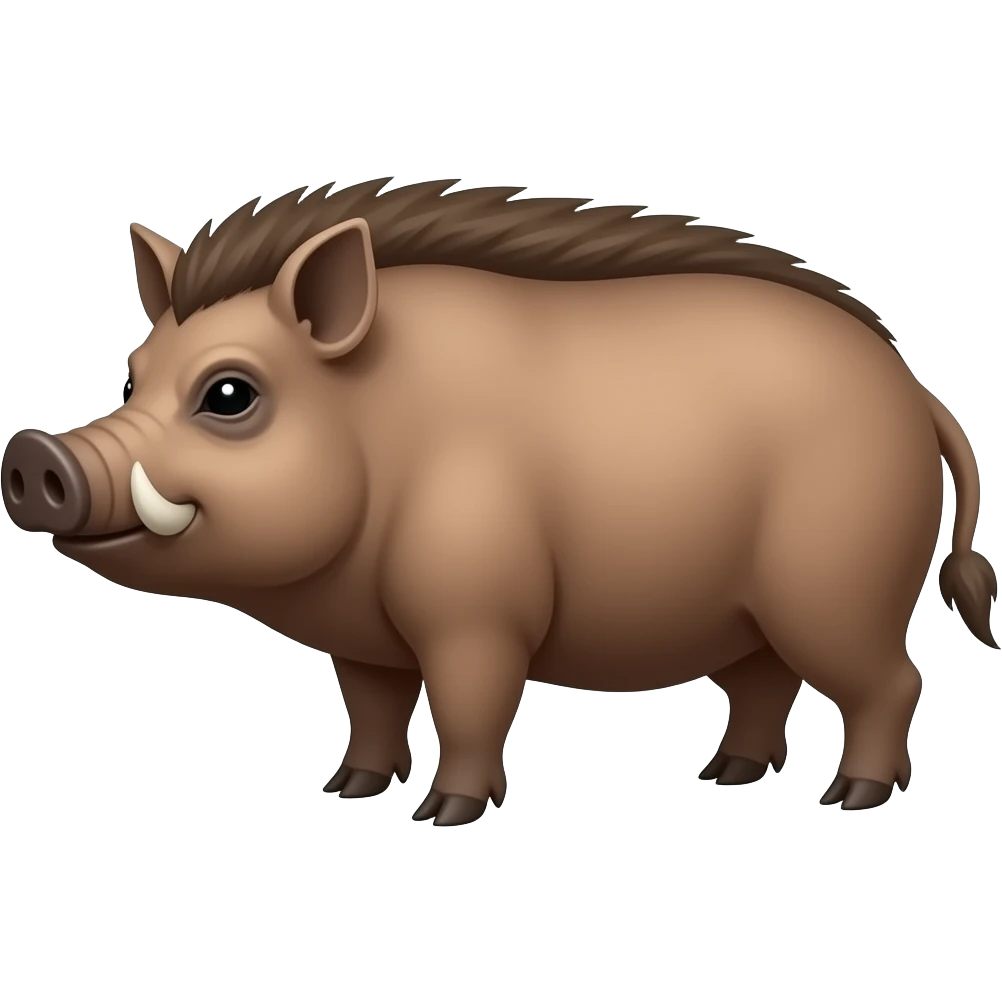 Boar-pig hybrid emoji