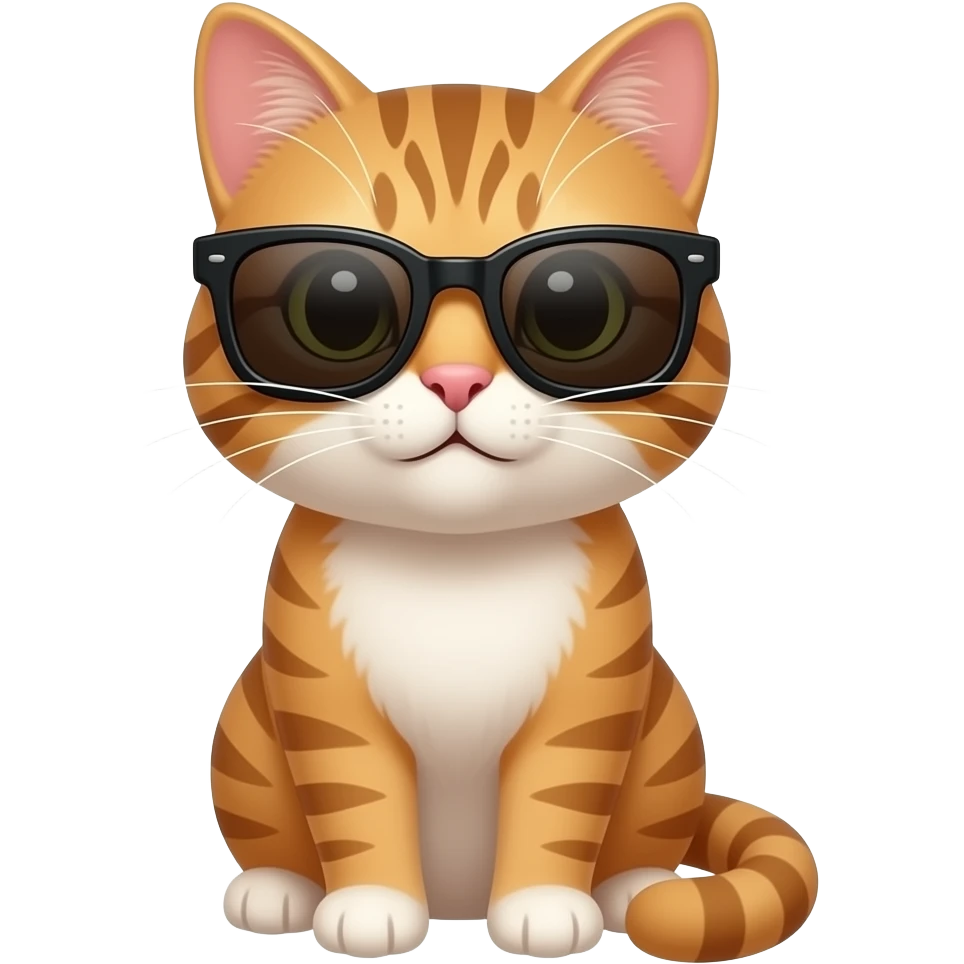 Cat wearing sunglasses emoji