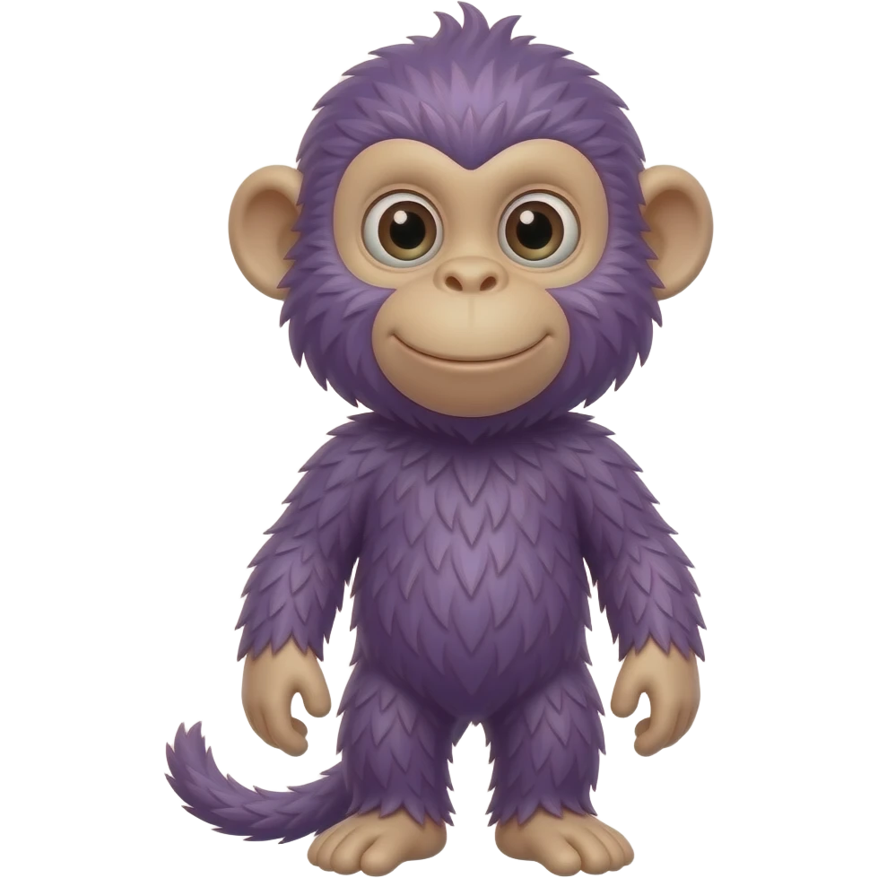 Purple monkey emoji