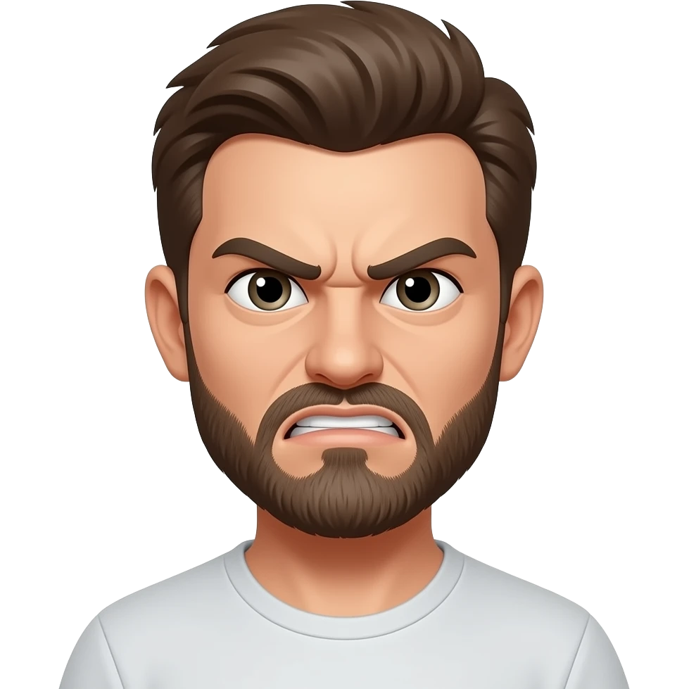 Angry emoji reaction for a news app, like facebook one but fit for a news app emoji