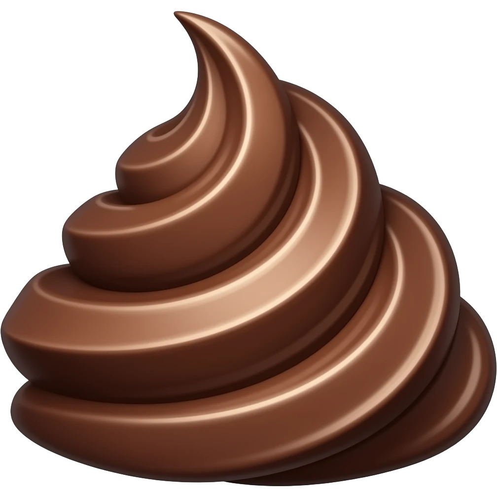 whipping melted chocolate in a bowl emoji