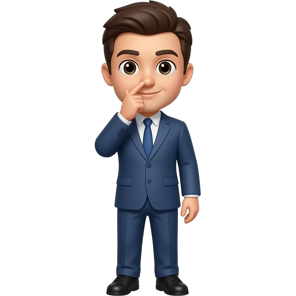 I pick my nose emoji