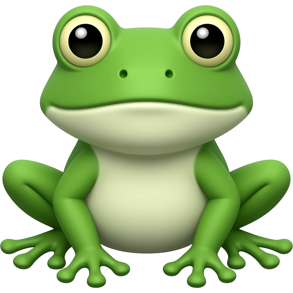 Triangle frog emoji