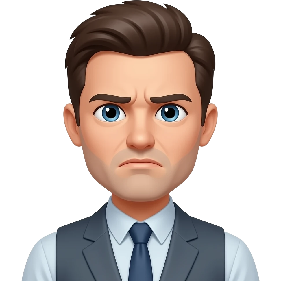 man thinking anxious emoji