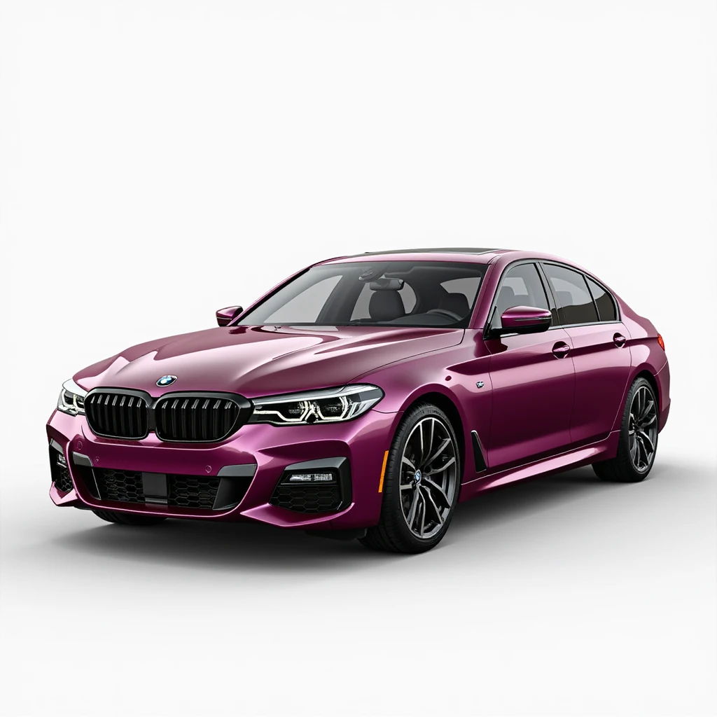 BMW G80 sports sedan in wildberry color, realistic style, isolated on transparent background emoji