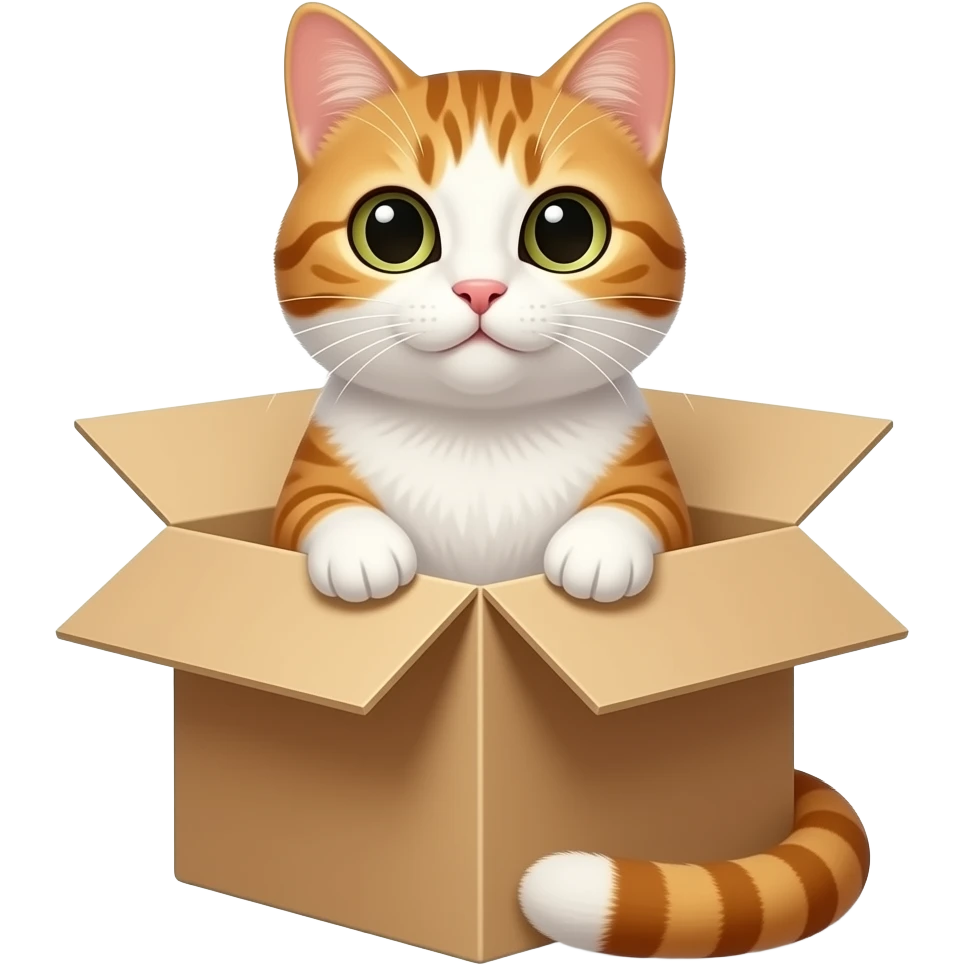 the cat is in the box emoji
