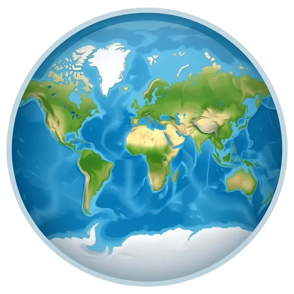 mapa de todo el mundo emoji