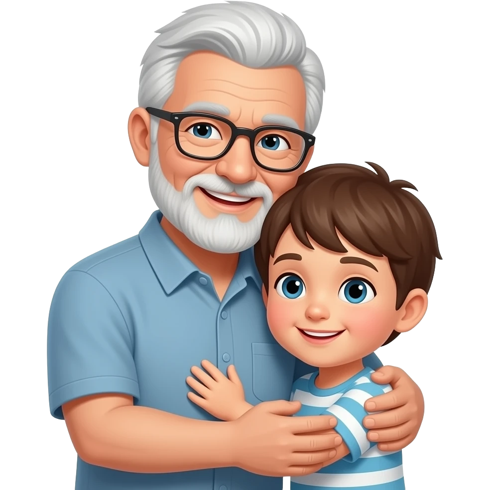 grandpa hug emoji