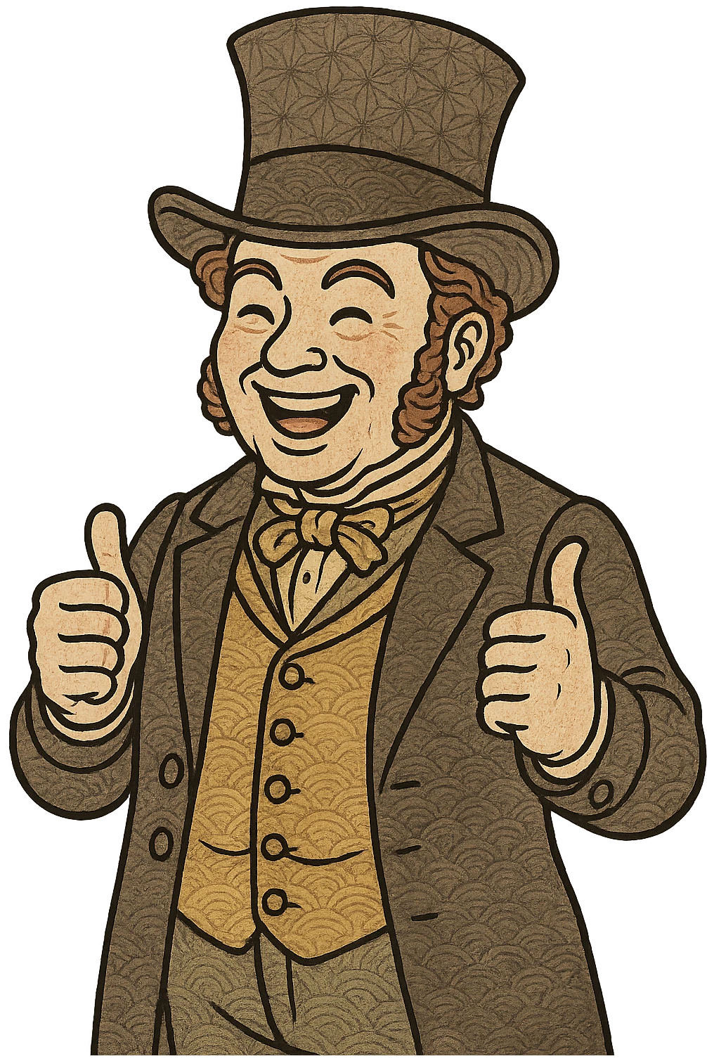 A VICTORIAN politician with his thumbs up looking happy emoji