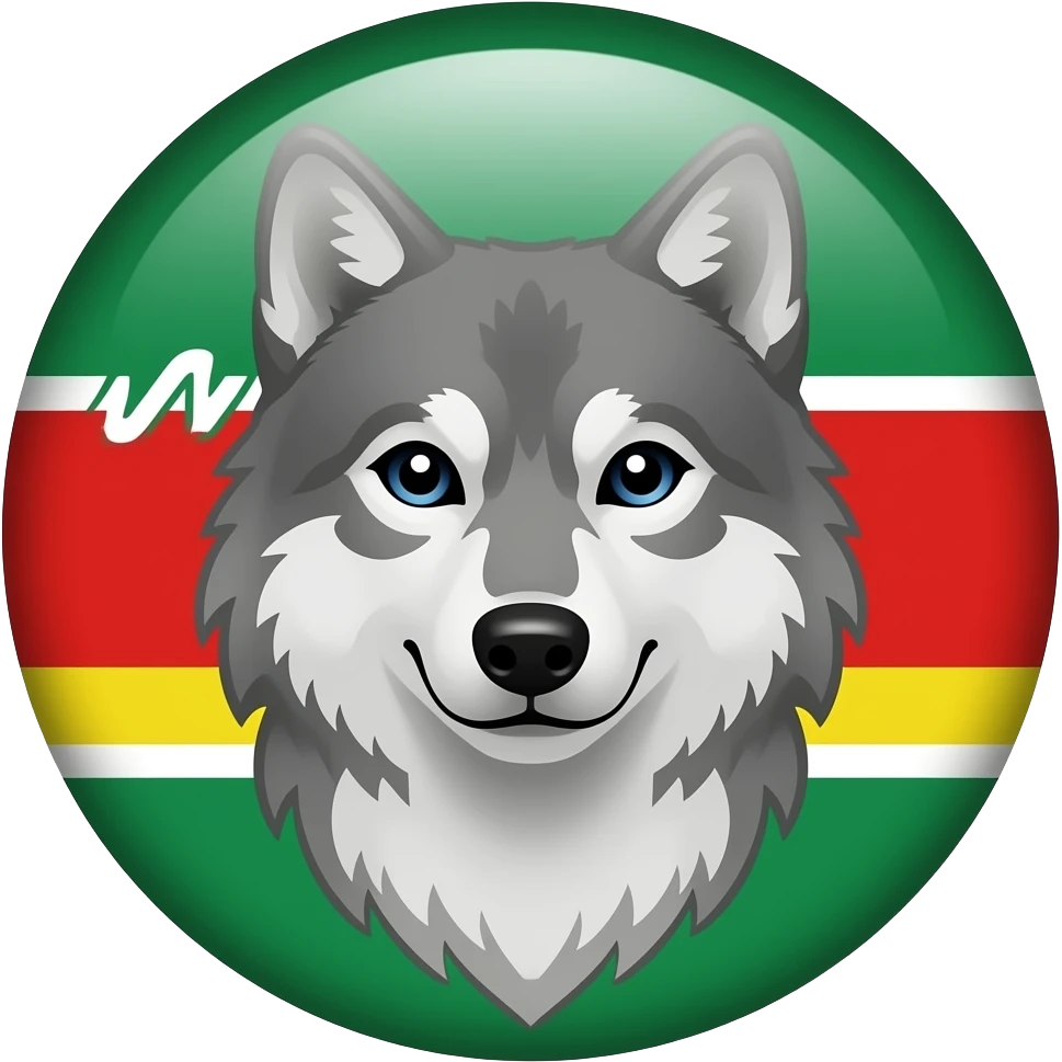 Чеченский флаг с волком emoji
