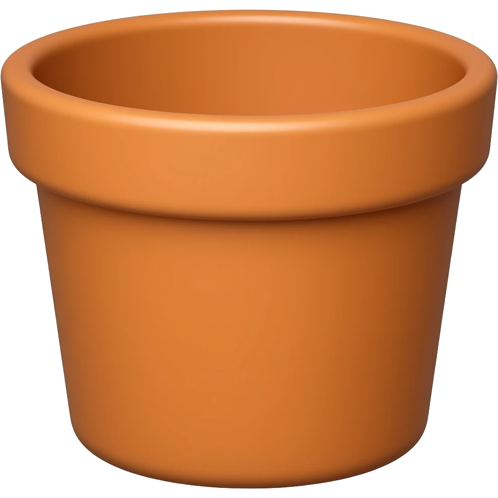 i want the entire pot color to be only the top orangey color emoji