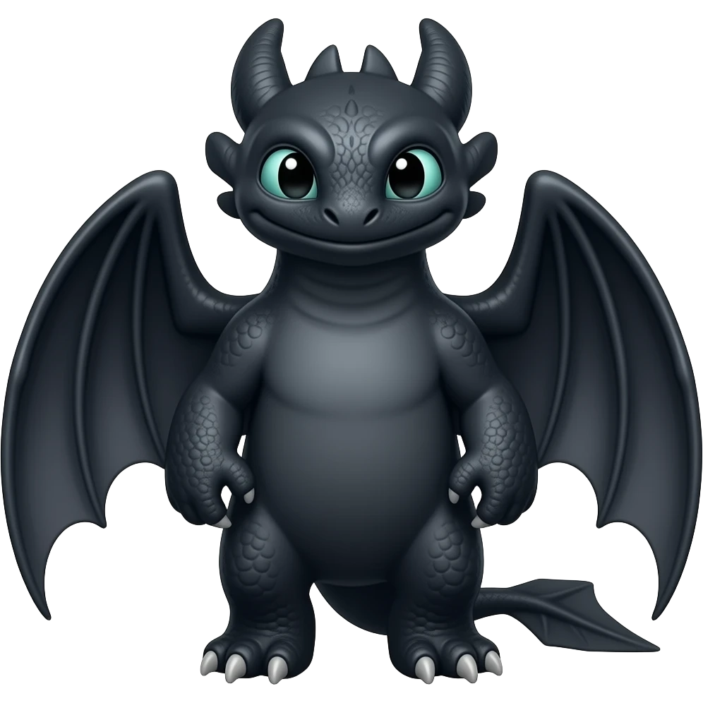night fury in how to train your dragon emoji