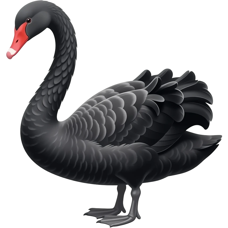 🦢make this emoji as it is but in black colour emoji