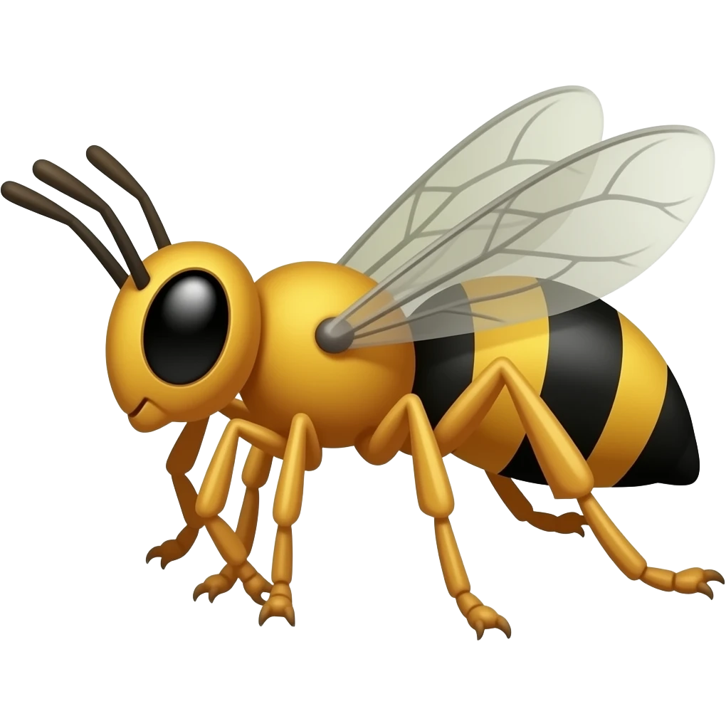 Cartoon wasp emoji