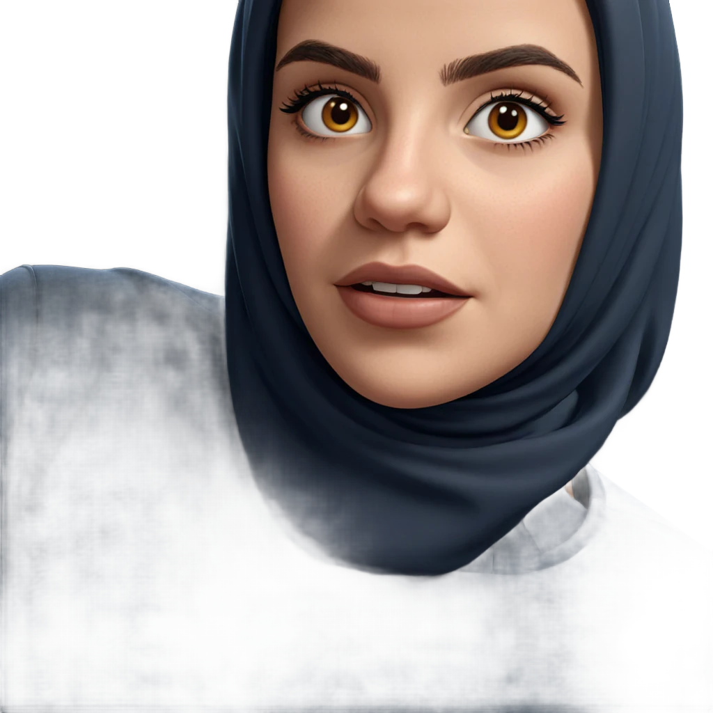 realistic portrait of girl emoji