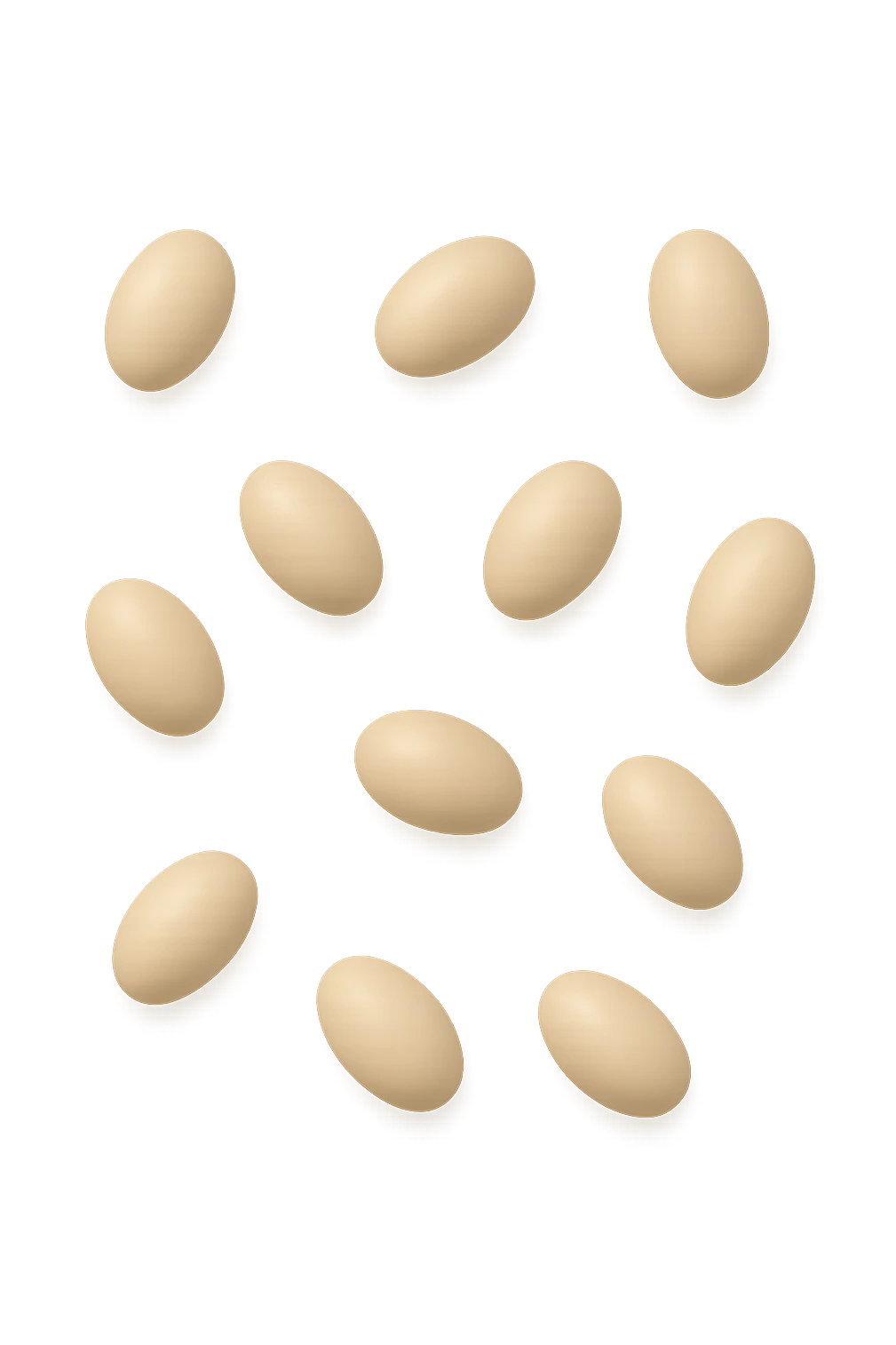 feci a palline leggermente allungate viste dall'alto emoji
