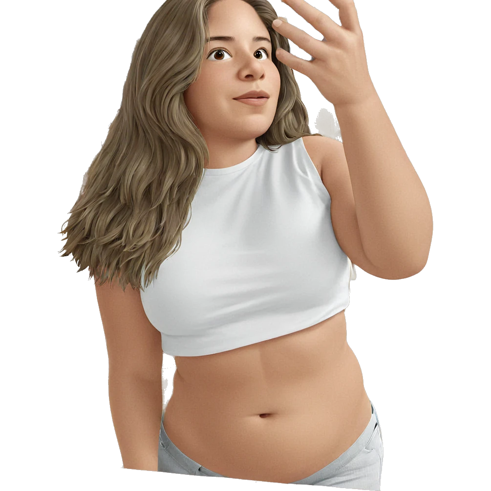 selfie with long hair emoji