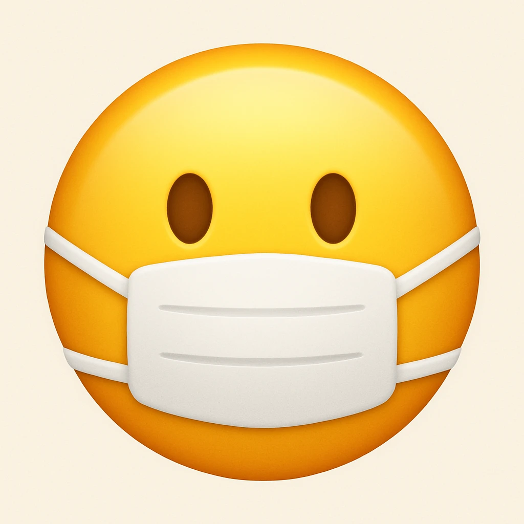 face with medical mask emoji emoji