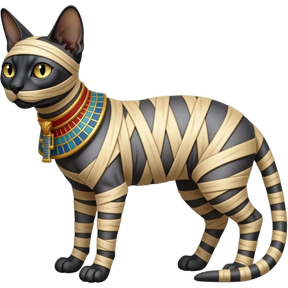 Egyptian cat Mummified emoji