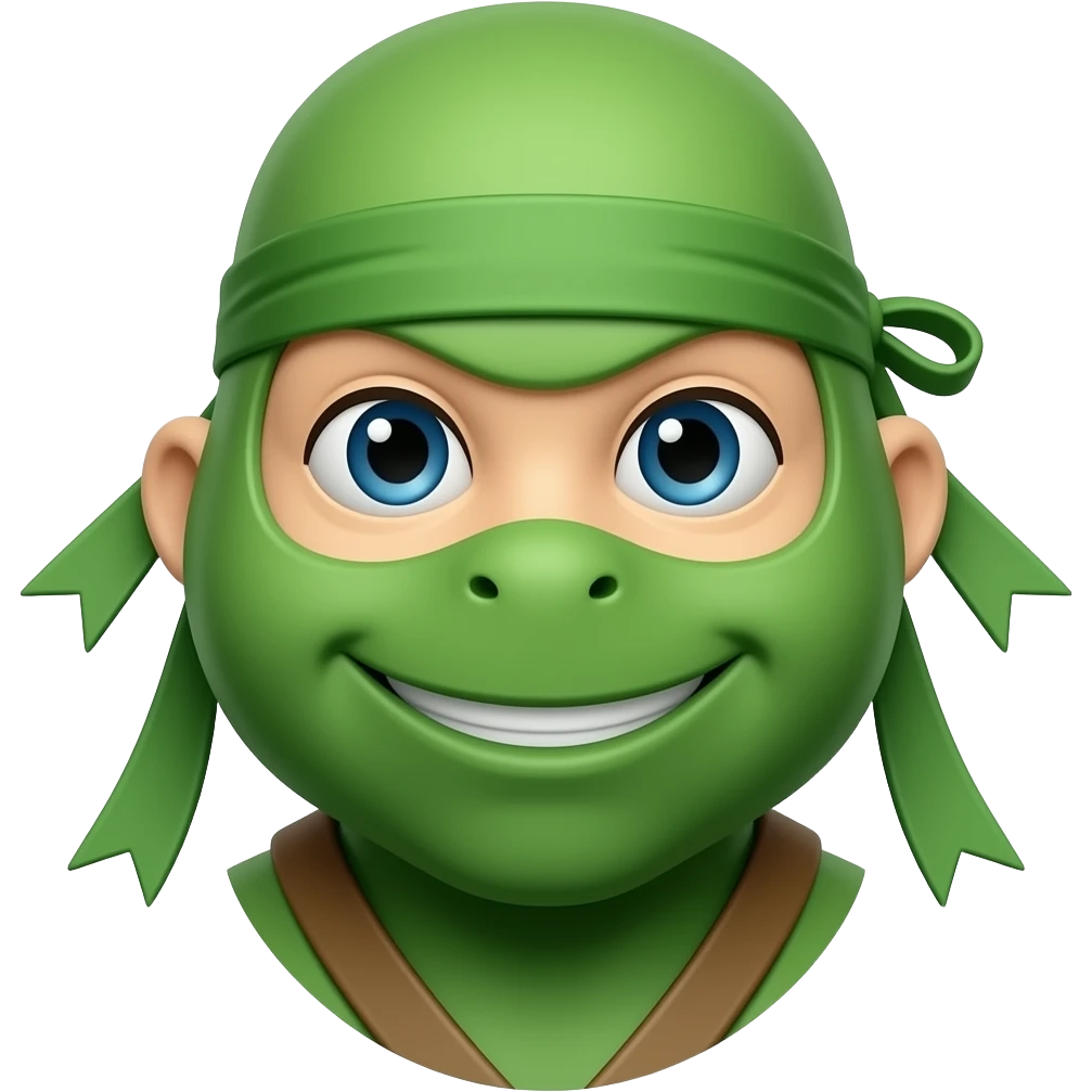 make it like this but green 🥷 emoji