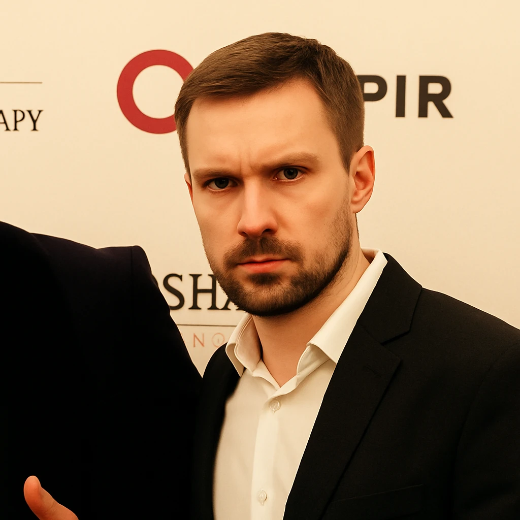 endi esa birinchi rasmdagi odamni yuzini sartaroshni yuziga qilib ber emoji