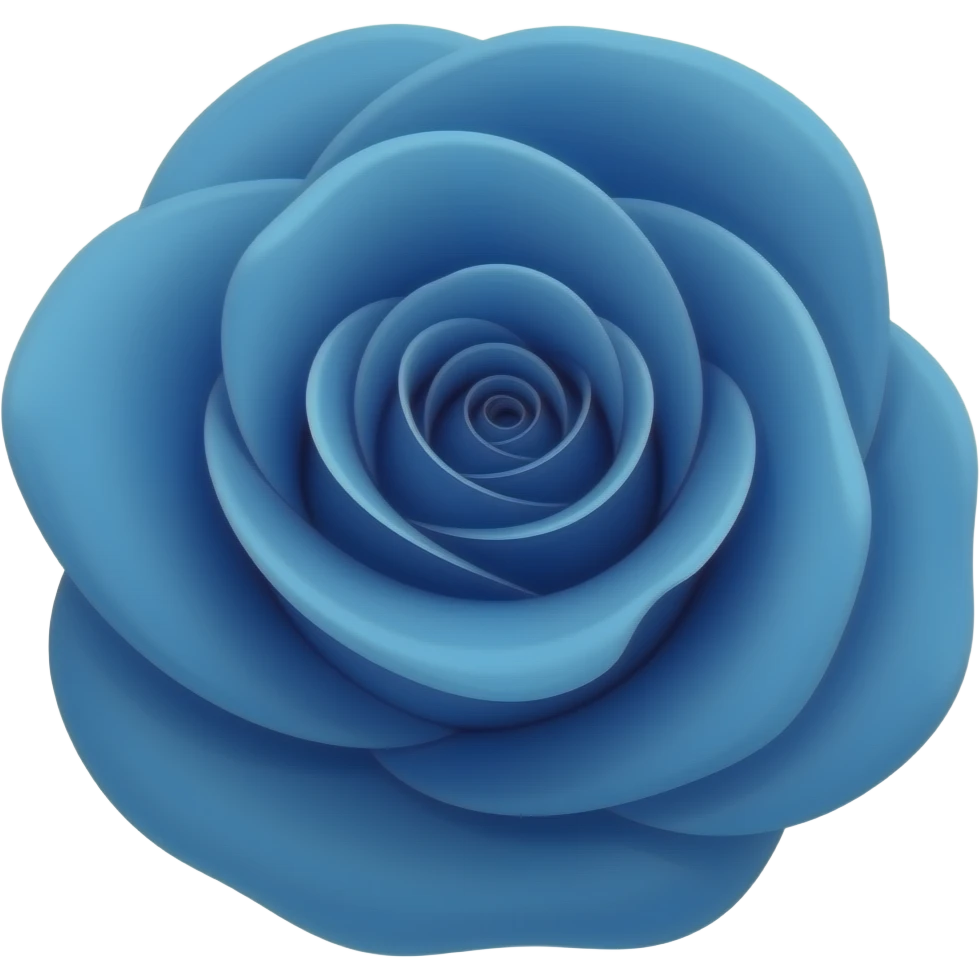 Rosa azul emoji