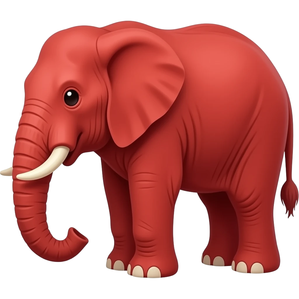 Fami a red elephant only 1 no more emoji