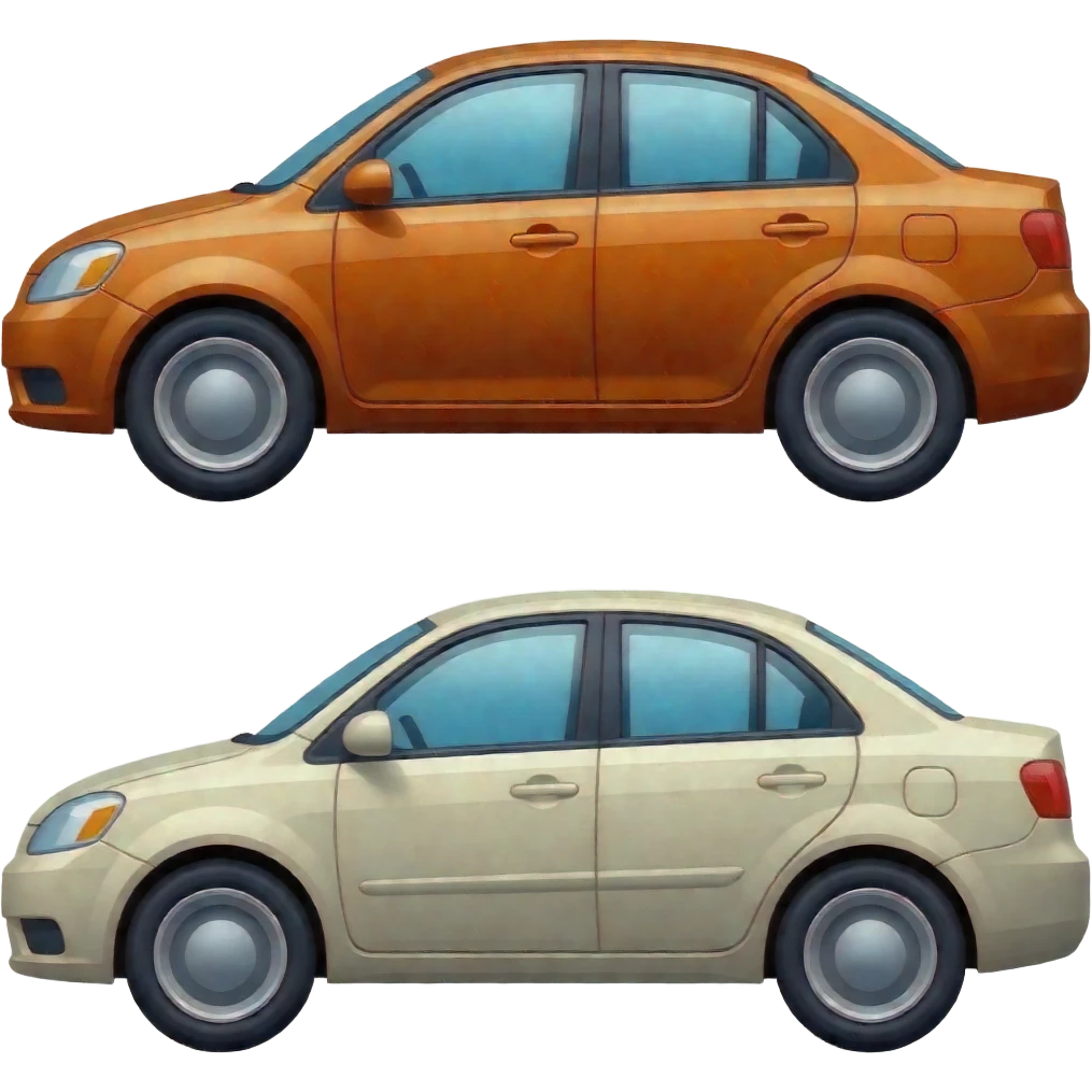 new and old car emoji