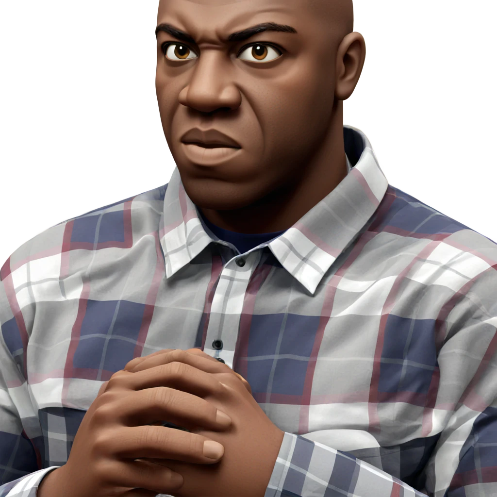man in plaid shirt solo emoji