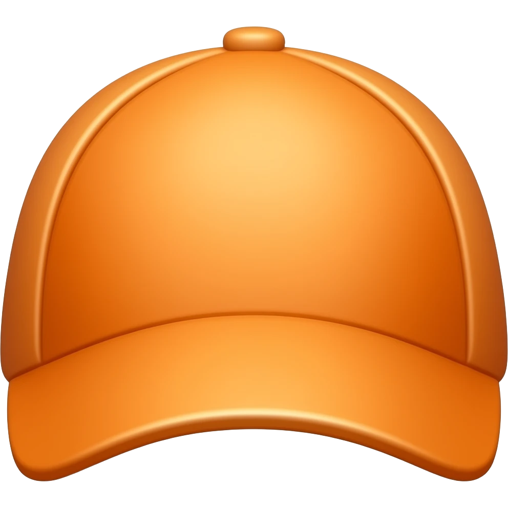 One orange cap emoji