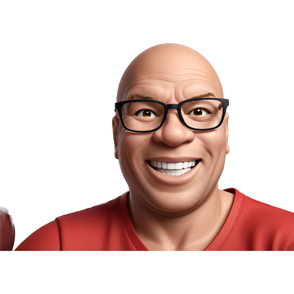 smiling boy with red shirt emoji