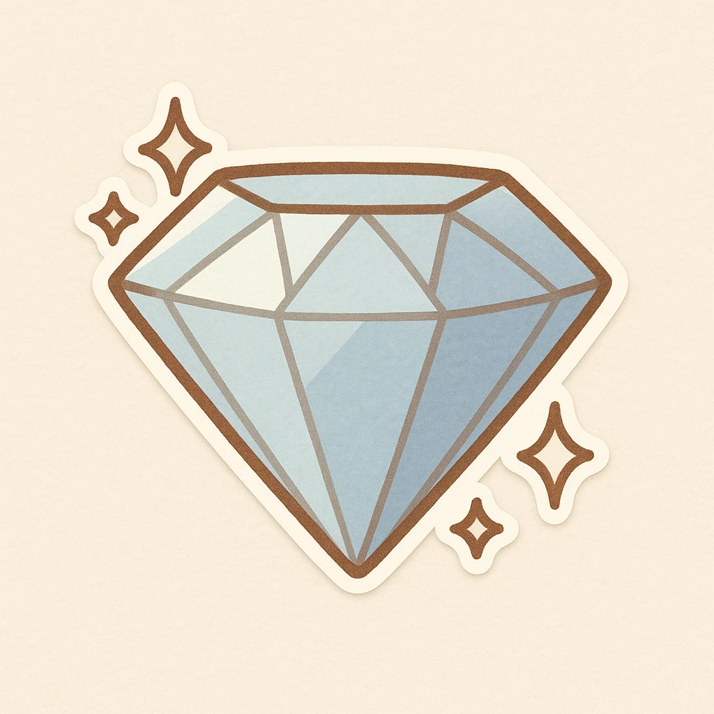 Create a diamond emoji