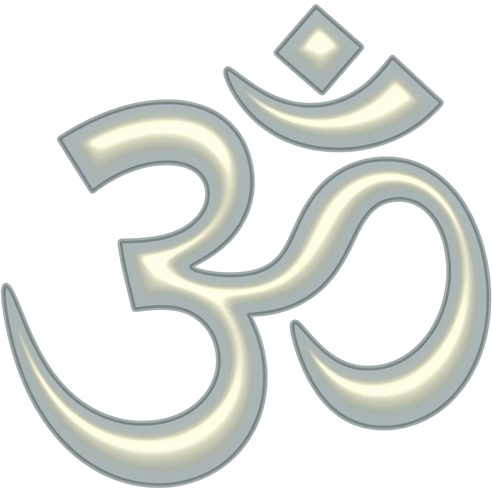Tamil Om ௐ made of light emoji