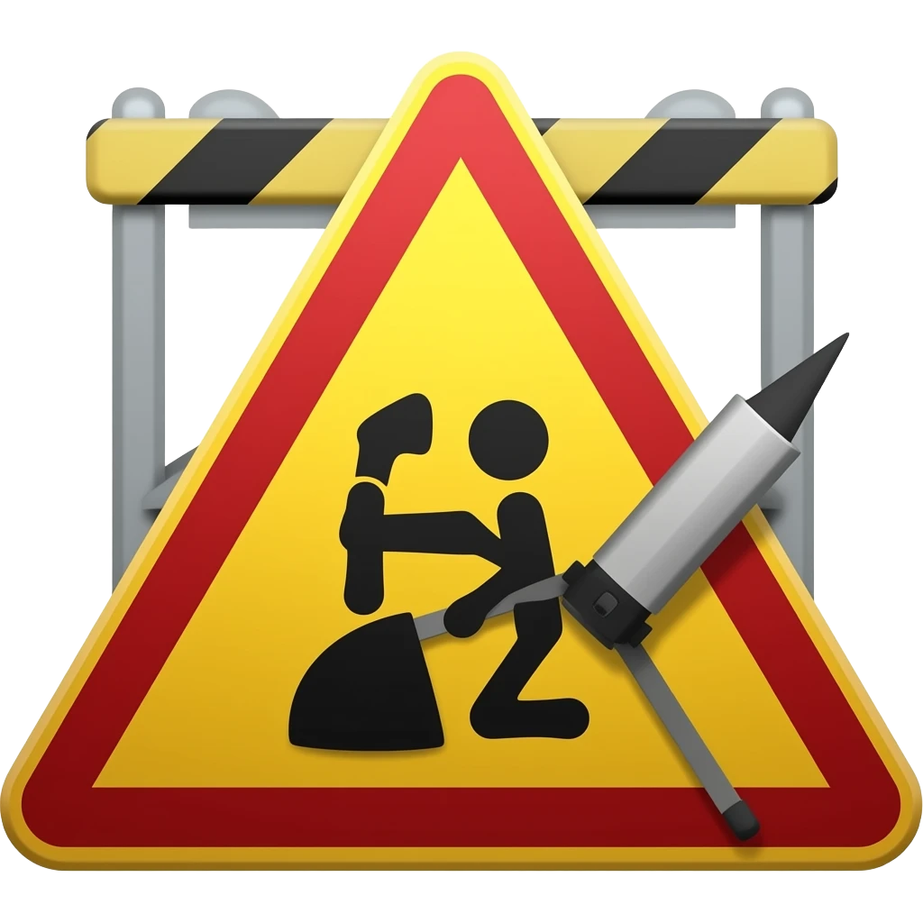 panneau chantier emoji