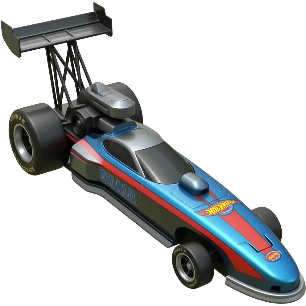 A long drag car hotwheels style emoji