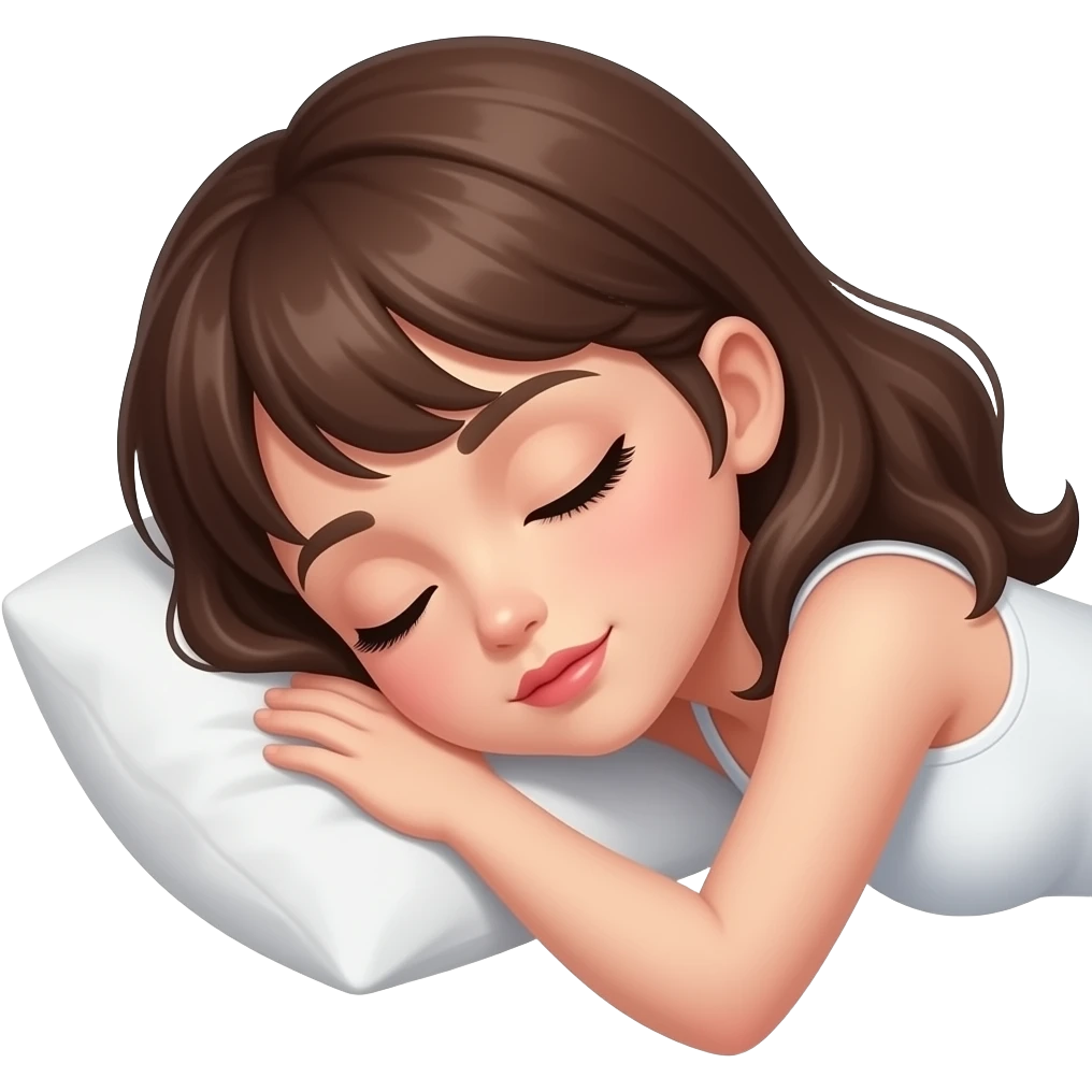 Garota sedutora dormindo emoji