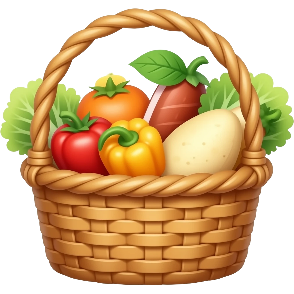 canasta de comida emoji