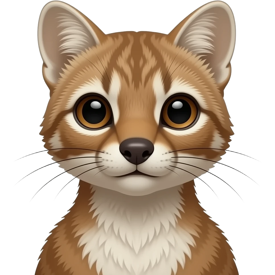sable, portrait, front face + neck emoji