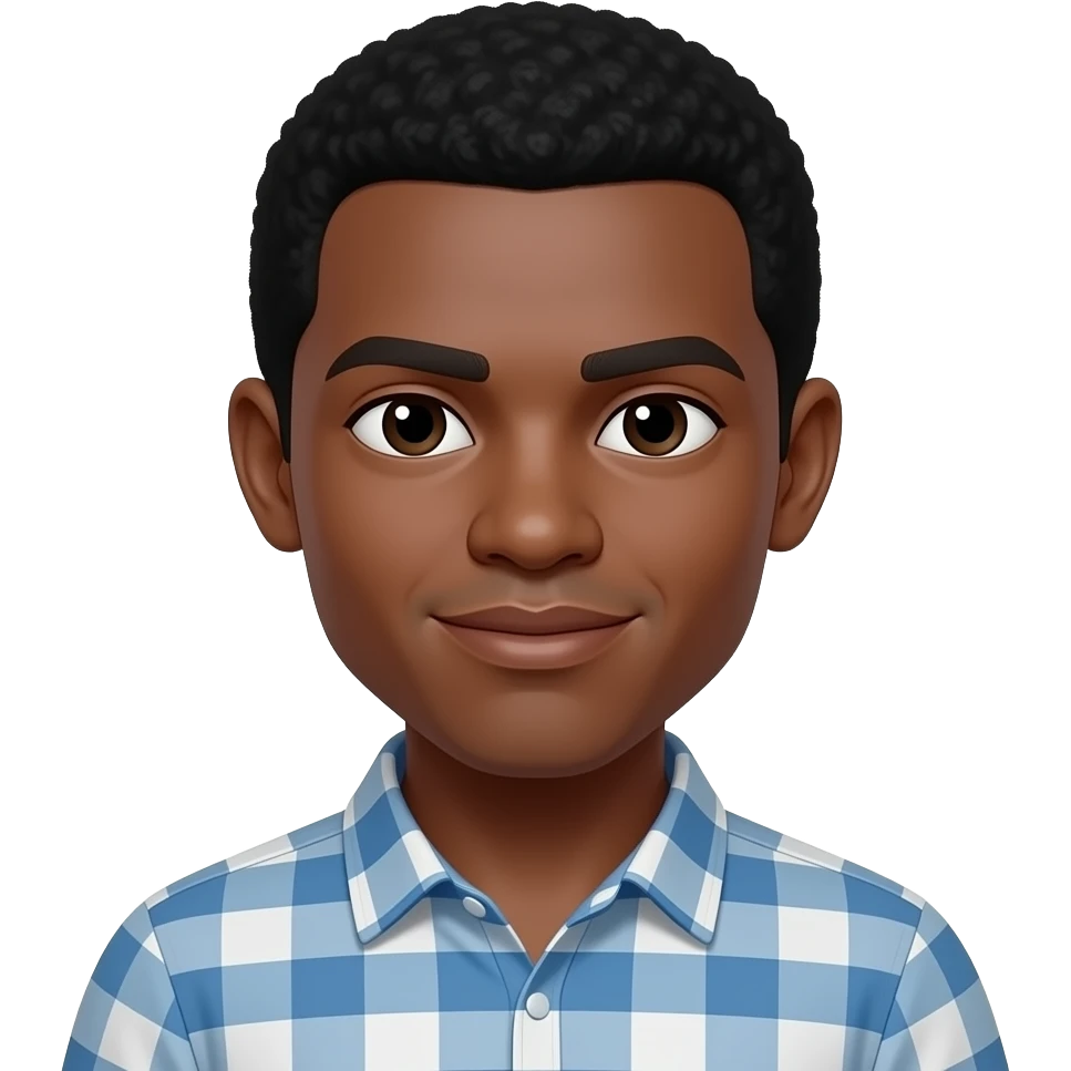 black guy with asain featurs emoji