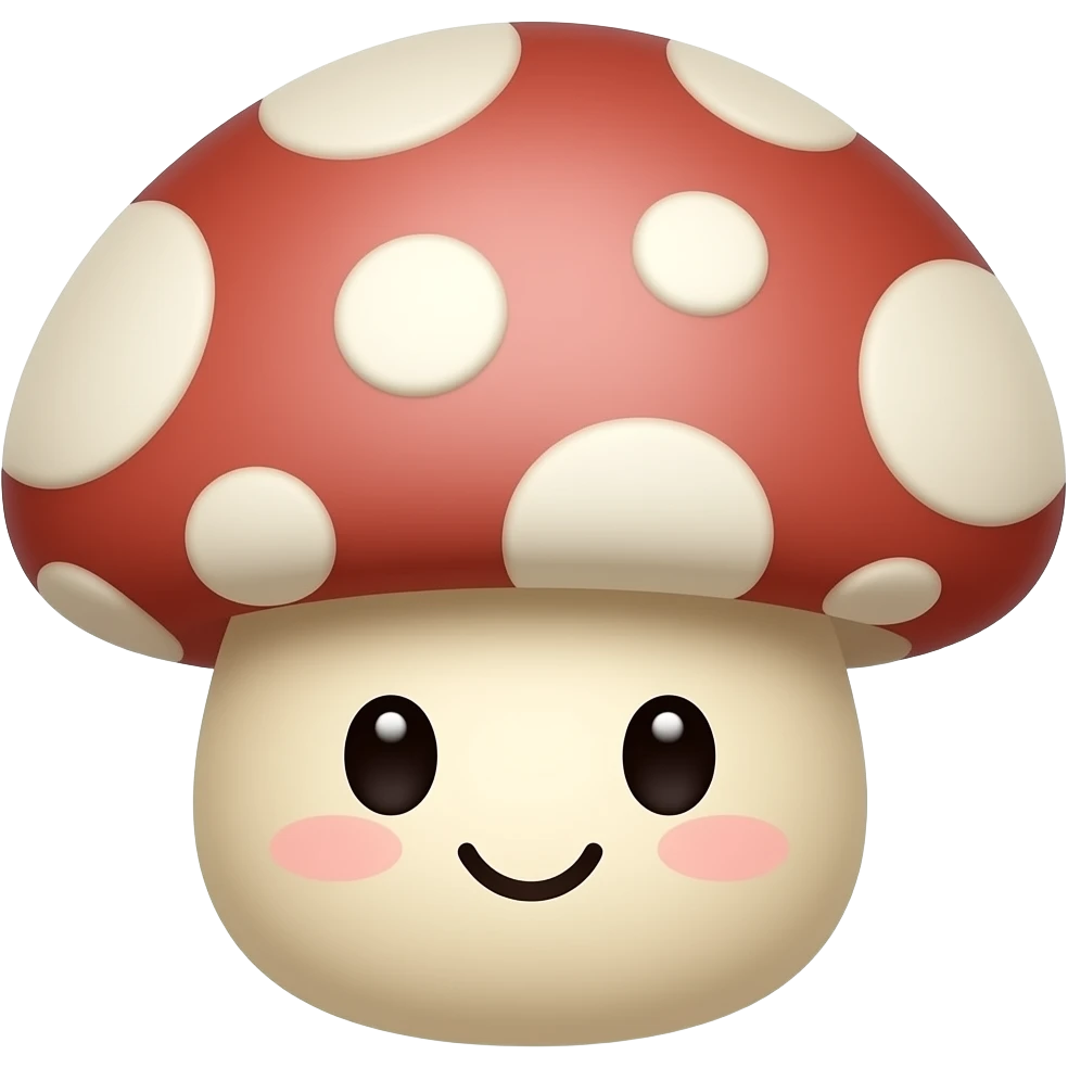 Kawaii Mushroom emoji